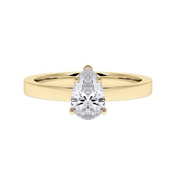 Forlovelsesring  med dråpeformet lab grown diamant - 0,70 ct  River - VS - 200626